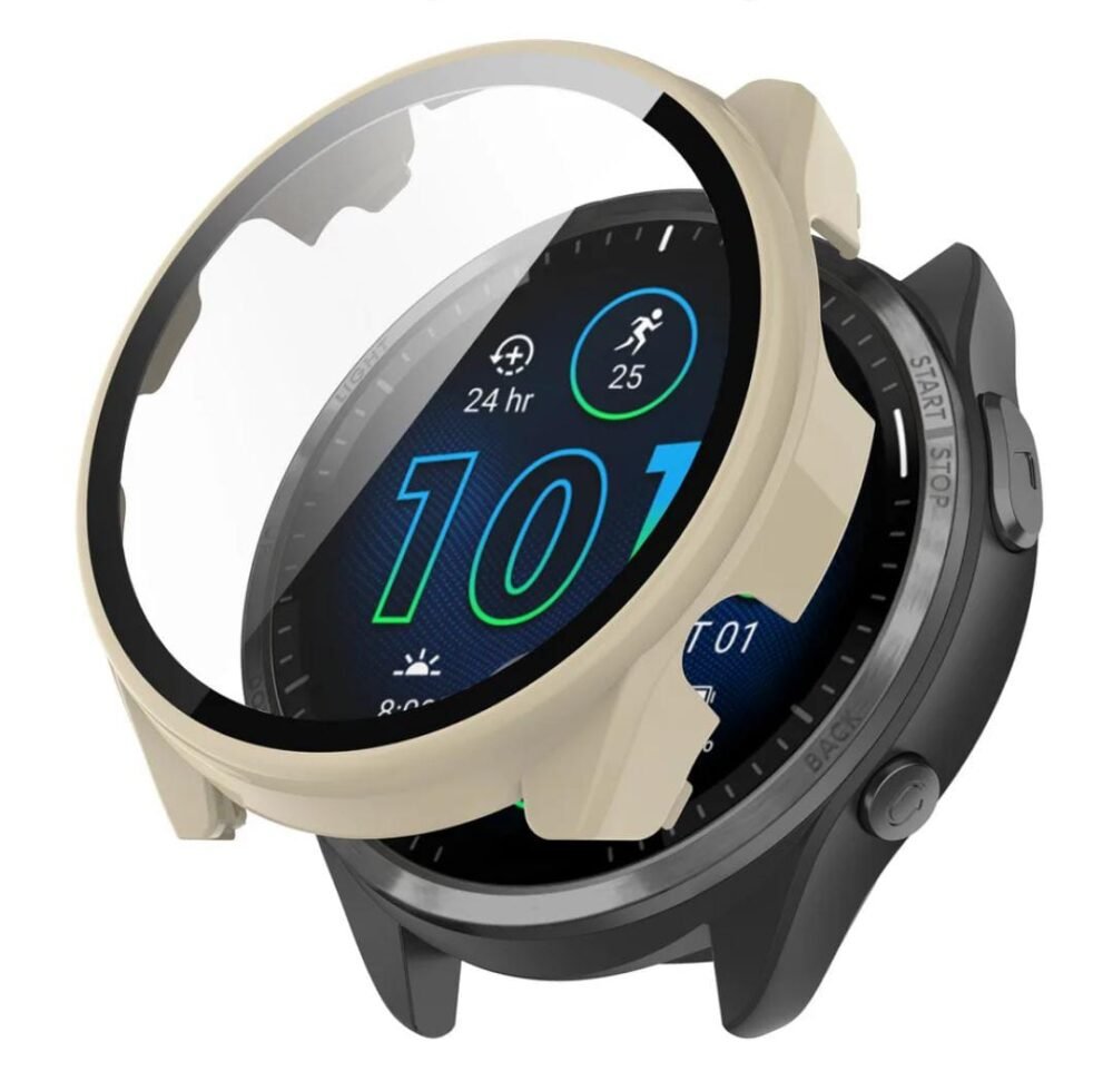 Garmin Compatible Screen protector with case for Forerunner 965 47mm